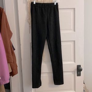 BCBG Max Azria black vegan suede pants, size S